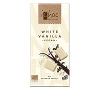 iChoc Vivani Organic White Chocolate Vanilla 80g | Lactose Free | Vegan (Pack of 3)