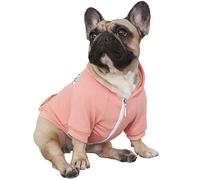 iChoue French Bulldog Frenchie Clothes Hoodies For Dogs Pug English Boston Terrier Bully Pitbull Corgi Sweatshirt Sweater Clothing - Pink/Medium
