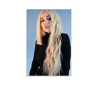 ICHU Ava Max Singer Poster Decorative Painting Canvas Wall Posters And Art Picture Print Modern Family Bedroom Decor Posters 24x36inch(60x90cm)