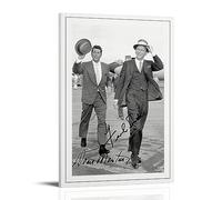 ICHU FRANK SINATRA & DEAN MARTIN Signed Poster Decorative Painting Canvas Wall Posters And Art Picture Print Modern Family Bedroom Decor Posters 24x36inch(60x90cm)