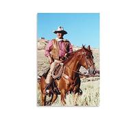 ICHU John Wayne Actor Poster Decorative Painting Canvas Wall Posters And Art Picture Print Modern Family Bedroom Decor Posters 12x18inch(30x45cm)