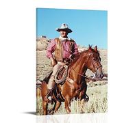 ICHU John Wayne Actor Poster Decorative Painting Canvas Wall Posters And Art Picture Print Modern Family Bedroom Decor Posters 12x18inch(30x45cm)