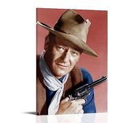 ICHU John Wayne Art Poster Decorative Painting Canvas Wall Posters And Art Picture Print Modern Family Bedroom Decor Posters 24x36inch(60x90cm)