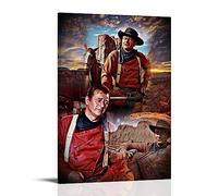 ICHU John Wayne Movies Art Poster Decorative Painting Canvas Wall Posters And Art Picture Print Modern Family Bedroom Decor Posters 16x24inch(40x60cm)
