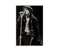 ICHU Michael Jackson Black White Poster Decorative Painting Canvas Wall Posters And Art Picture Print Modern Family Bedroom Decor Posters 08x12inch(20x30cm)