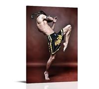 ICHU Muay Thai Fighter Poster Decorative Painting Canvas Wall Posters And Art Picture Print Modern Family Bedroom Decor Posters 12x18inch(30x45cm)