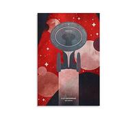 ICHU NCC-1701-D USS Enterprise Poster Decorative Painting Canvas Wall Posters And Art Picture Print Modern Family Bedroom Decor Posters 12x18inch(30x45cm)