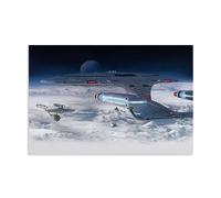 ICHU USS Enterprise Ships Poster Decorative Painting Canvas Wall Posters And Art Picture Print Modern Family Bedroom Decor Posters 24x36inch(60x90cm)