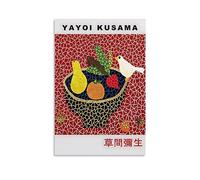 ICHU YAYOI KUSAMA Fruit Bowl Poster Decorative Painting Canvas Wall Posters And Art Picture Print Modern Family Bedroom Decor Posters 20x30inch(50x75cm)
