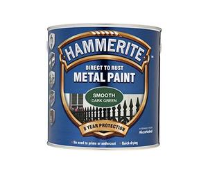 ICI Hammerite 5092825 Direct to Rust Metal Paint - Smooth Dark Green Finish 750ML