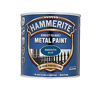 ICI Hammerite 5092826 Direct to Rust Metal Paint - Smooth Blue Finish 750ML