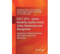ICICCT 2019 System Reliability, Quality Control, Safety, Ma... - 9789811384608