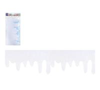 Icicle Fringe Winter Wonderland - 15cm x 180cm, 1 Piece - Snowy Décor, Easy Setup Transformative Holiday Decoration for Homes & Events