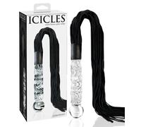 Icicles No. 38 - Leather Whip & Glass Dildo (Clear-Black)