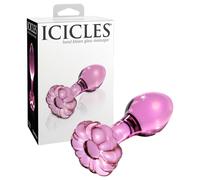 Glass anal icicles number 48 - Depth: 70 mm, Couleur: White, Rayon: Couple, Width: 100 mm, Length: 150 mm