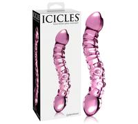 Icicles No. 55 - Double-Ended G-Spot Glass Dildo (Pink)