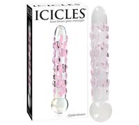 Icicles No. 7 - Beaded Glass Dildo