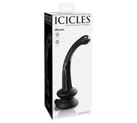 Icicles No, 87 Glass Dildo Schwarz One Size