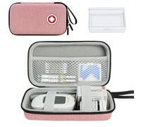 ICIMBI Diabetic Supplies Travel Case, Carrying Case Organizer For Diabetes Testing Kit, Blood Glucose Monitor Kit with Meter, Blood Sugar Test Strips, Lancets, Lancing Device, Alcohol Wipe