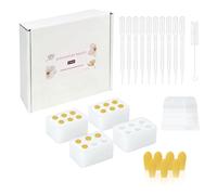 ICIMBI Reusable Suppository Molds Kit,2ML, Silicone Suppository Molds | Kit Includes 4 Suppository Mold Tray's, 10 Liquid Droppers
