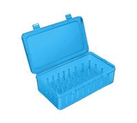 Icing Bag Nozzle Storage Box, Organiser for Cake Decoration, Piping Nozzles Storage Box, 42 Pieces, Versatile Organiser for Cake Decoration, Ideal for Beginners and Professionals (Blue)
