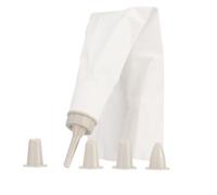 Icing Set: 5 Nozzles, 1 Coupler And 1 Icing Bag, Plastic Nozzles