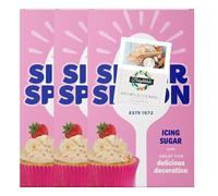 Icing Sugar Bundle for Silver Spoon Icing Sugar 500g 3 Pack + Brightdale Kitchen Booklet