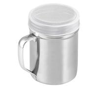 Icing Sugar Shaker - Icing Sugar Shaker Duster with Handle | Powder Sugar Sifter with Removeable Lid | Fine Mesh Sugar Shaker Dispenser | Chocolate Powder Shaker | Sifter for Powdered Sugar Cinnamon