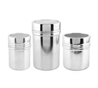 Icing Sugar Shaker, Powdered Sugar Dispenser for Coffee - Multi-piece Stainless Steel Kitchen Accessories for Restaurant Snack Bakery Cafe Piknik