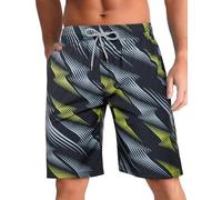 iCKER Swimming Shorts Men Swim Trunks Quick Dry Board Shorts Summer Beach Shorts with Mesh Lining,Yellow STK425,M