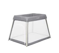 Ickle Bubba 2-in-1 Travel Cot and Playpen, Lightweight Portable Baby Play Mat Style Sleep and Play Space with Breathable Mesh Sides and Front Zip Access for Home or Away