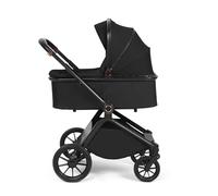 Ickle Bubba Altima 2-in-1 Pushchair (Black) - Suitable from Birth to 22kg (Approx. 4 Years*), Adjustable Handle, Cosy Footwarmer, Extendable Hood, Large Basket & Rain Cover