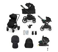 Ickle Bubba Altima Travel System with i-Size Stratus Car Seat & ISOFIX Base 12 pcs - Black