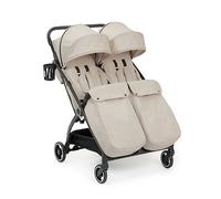 Ickle Bubba Aries Double Prime Autofold Stroller - Stone