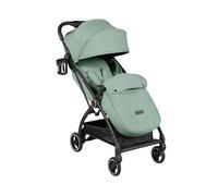 Ickle Bubba Aries Max Autofold Stroller - Feather-Light Design, Multi-Position Recline, Handy Auto-Fold Mechanism, Large Seat from Birth to 22kg with Footwarmer and Cup Holder (Sage Green)