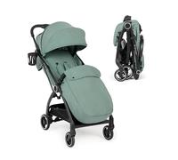 Ickle Bubba Aries Prime Autofold Stroller with Carry Bag, Buggy Organiser, Footwarmer and Cup Holder - Feather-Light Design, Multi-Position Recline, and Handy Auto-Fold Mechanism (Sage Green)