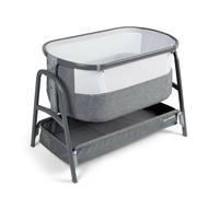 Ickle Bubba Bubba&Me Bedside Crib - Space Grey