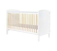 Ickle Bubba Coleby Classic Cot Bed & Fibre Mattress - Scandi White