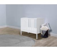 Ickle Bubba Coleby Space Saver Cot and Fibre Mattress one White