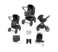 Ickle Bubba Cosmo Travel System Nimbus Car Seat & Spin ISOFIX Grey