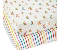 Ickle Bubba Rainbow Dreams Cot Bed Sheets (2 Pack), Multi