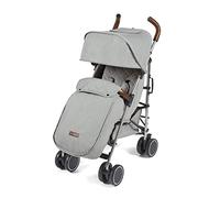 Ickle Bubba Discovery Prime Pushchair (Silver/Grey) - 6 Months to 22kg (Approx. 4 Years*), Lightweight & Compact Stroller, One-Hand Recline, UPF 50+ Hood, Buggy Organiser, Storage Bag & Rain Cover