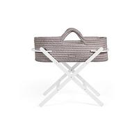 Ickle Bubba Nova Moses Basket & Stand - Tawny / White
