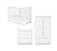 Ickle Bubba Snowdon 4-in-1 Mini Furniture Set Premium Sprung Mattress 3 pcs - White