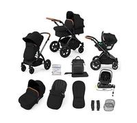 Ickle Bubba Stomp Luxe Travel System Nimbus Car Seat & Spin ISOFIX Black