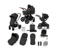 Ickle Bubba Stomp Luxe Travel System Nimbus Car Seat & Spin ISOFIX Grey