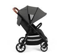 Ickle Bubba Stomp Stride Baby Stroller, Lightweight Travel Stroller & Pushchair with Extra Large Seat, Multi-Terrain EVA Wheels, UPF50+ Extendable Hood & Raincover, Birth to 22kg, Charcoal Grey