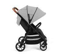 Ickle Bubba Stomp Stride Stroller (Pearl Grey) - Birth to 22kg, Lightweight Multi-Terrain Pushchair with EVA Wheels, Extra-Large Seat, UPF 50+ Extendable Hood & Raincover