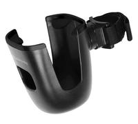 Ickle Bubba Universal Cup Holder (Black) - Large Cup Holder, Compatible with All Strollers and Prams and Easy to Attach