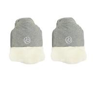 Ickle Bubba Universal Pram Mitts - Windproof & Shower Resistant Pushchair Hand Gloves with Faux Fur Lining, Warm Winter Stroller Hand Muff (Grey)